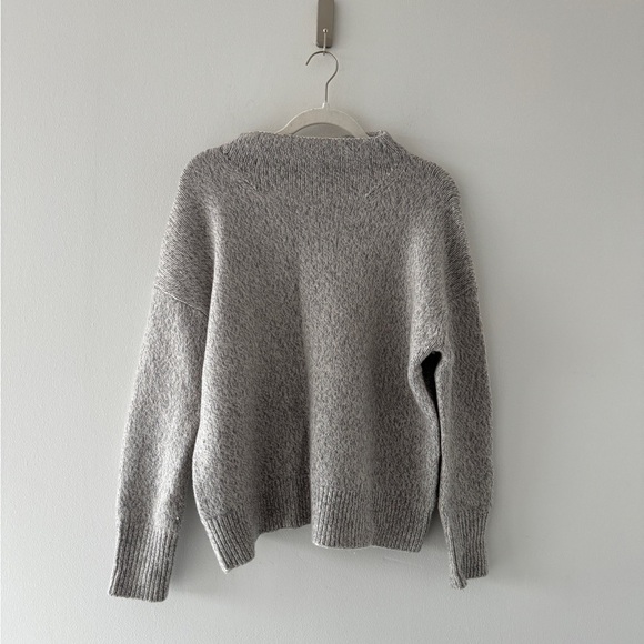 VINCE Heather Gray Wool Knit Sweater S - Picture 2 of 4